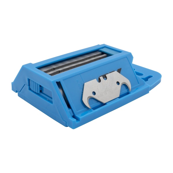 OX Pro 100 Pack Heavy Duty Hooked Knife Blades & Dispenser